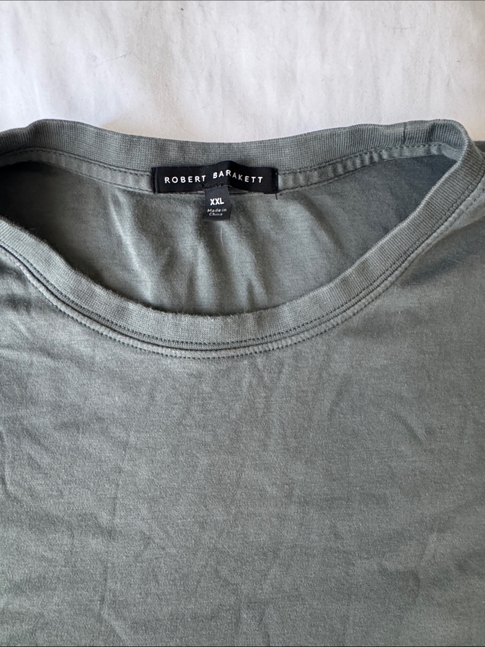 Robert Barakett Crew Neck Short Sleeve Tee in Sage xxl